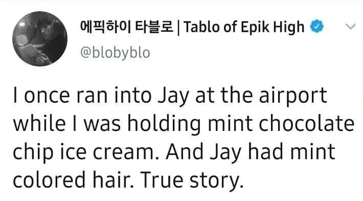 Tablo и Джей Пак в Twitter обсудили "очень важный вопрос"