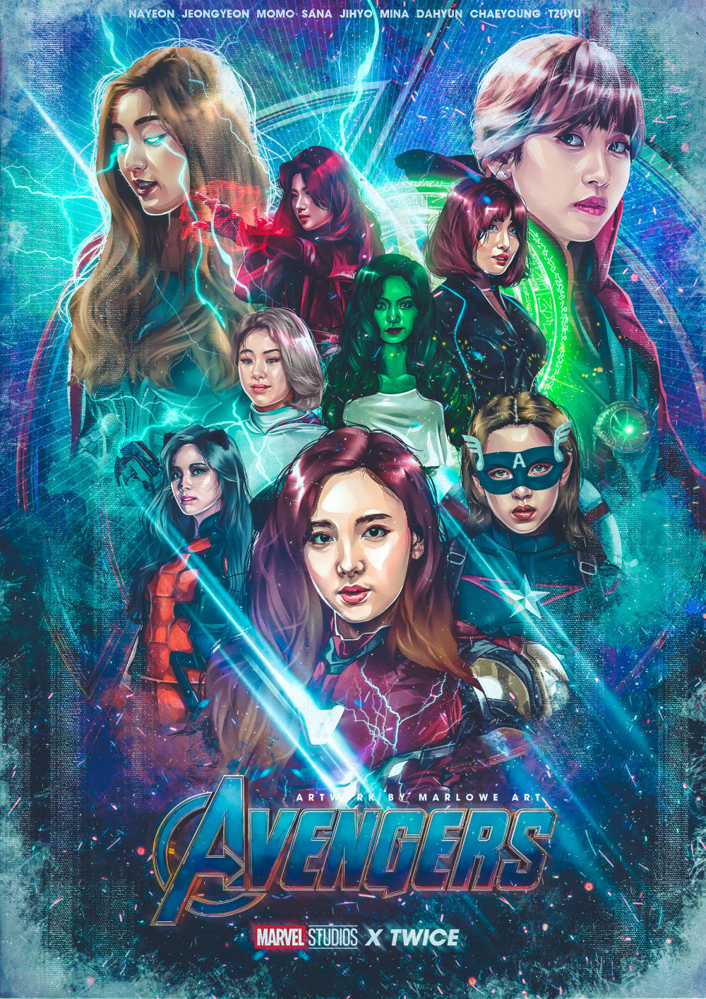 Участницы TWICE как мстители из Marvel