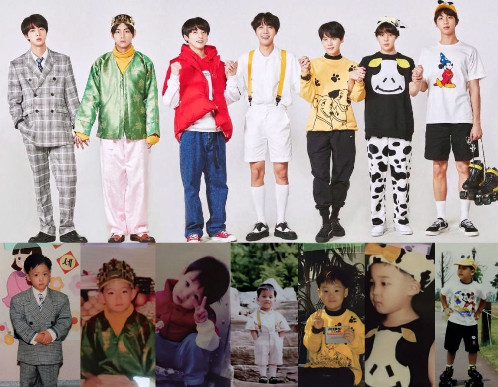 Fans Find Cute Baby Photos Of Bts Members As They Recreate Photos From Their Childhood Allkpop