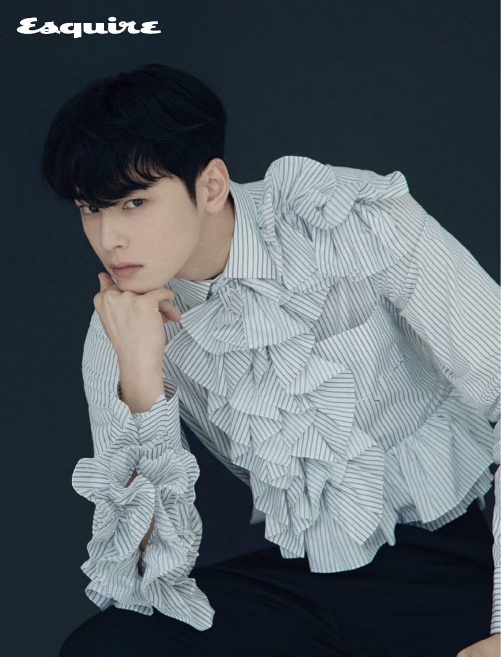 Cha Eun Woo looks amazingly handsome even in b-cuts from his 'Esquire'  pictorial