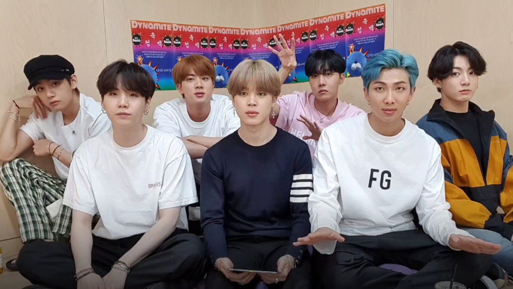 BTS members react to the "Dynamite" MV as they talk about ...