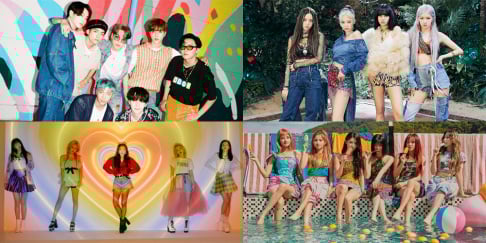 BLACKPINK, BTS, I-DLE, Red Velvet