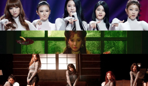 April, BB GIRLS (Brave Girls), EXID, Luna, Seohyun, LABOUM, Nine Muses, Oh My Girl, Yubin