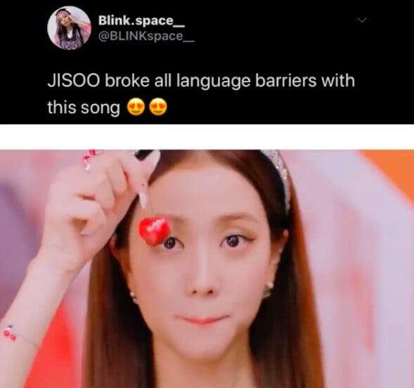 CL прокомментировала пост с Джису из BLACKPINK
