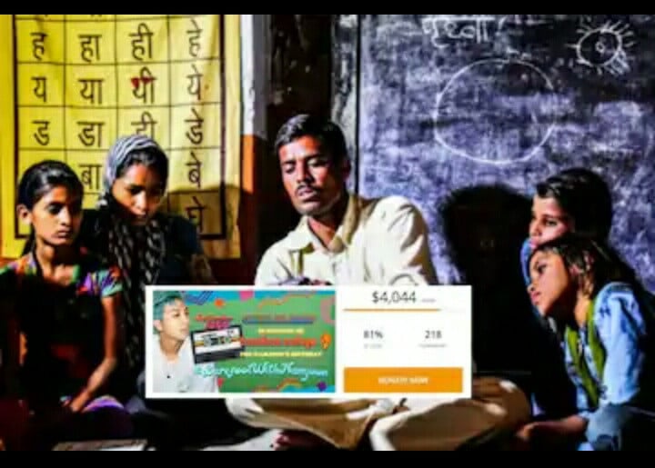 BTS' INDIAN ARMY is raising $4067.77 for a night school in Rajasthan