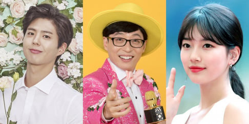 BTS, IU, Lee Seung Gi, Suzy, Park Bo Gum, Yoo Jae Suk