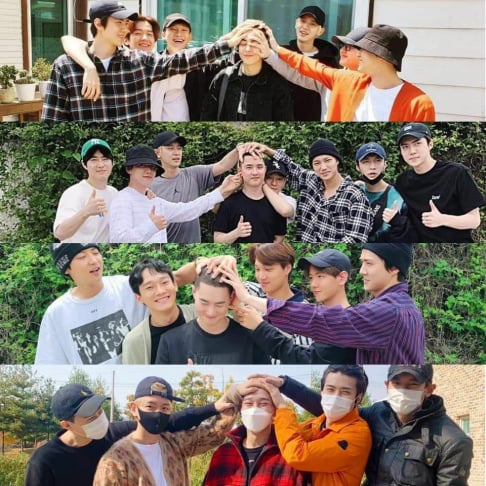 EXO, Suho, Sehun, Baekhyun, Doh Kyung Soo (D.O.), Kai, Chanyeol, Chen, Lay, Xiumin