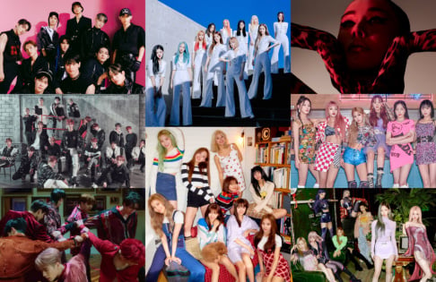 aespa, (G)I-DLE, GOT7, ITZY, IZ*ONE, Jessica, J.Y. Park, Kim Shin Young, Lim Young Woong, LOONA, MAMAMOO, Hwa Sa, MONSTA X, NCT, Norazo, Oh My Girl, Paul Kim, Rain, Stray Kids, Henry, The Boyz, TWICE, Uhm Jung Hwa, Kang Seung Yoon