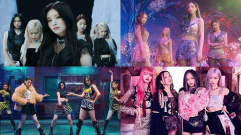 aespa, BLACKPINK, CLC, EVERGLOW, (G)I-DLE, Hyoyeon, Jeon So Mi, ITZY, IU, IZ*ONE, MAMAMOO, Hwa Sa, Red Velvet, Irene, Seulgi, TWICE