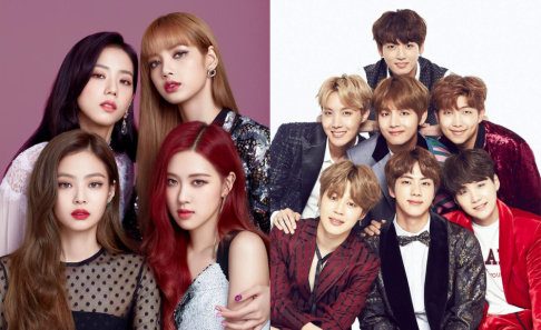 BLACKPINK, Lisa, BTS, V