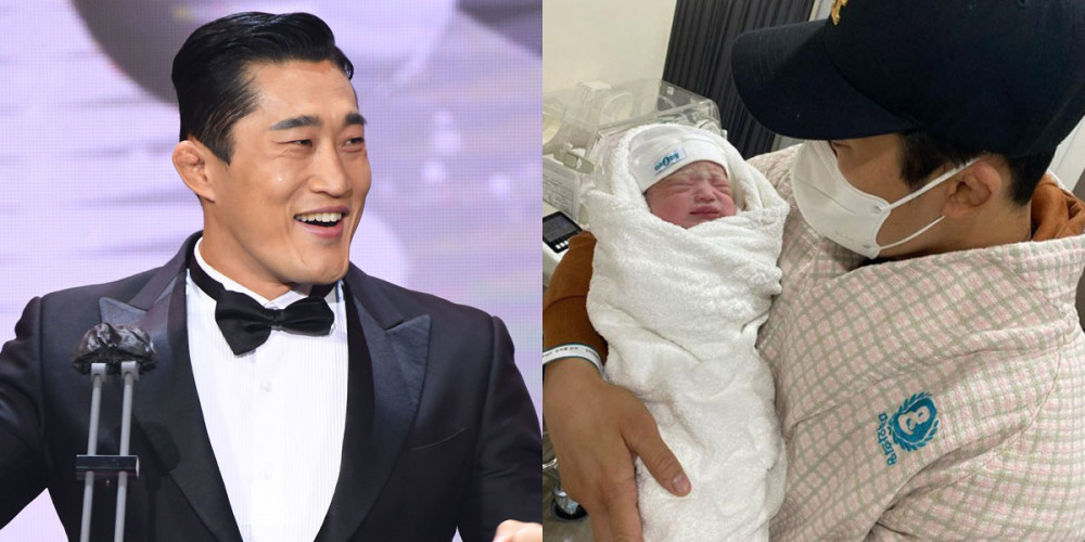 Former UFC fighter Kim Dong Hyun & his wife their second daughter allkpop