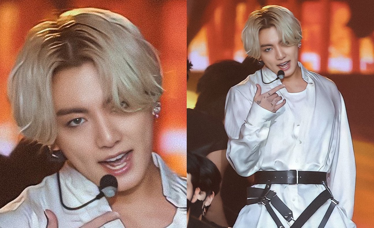 4. Fans Can't Handle Jungkook's Leaked Blonde Hair Look - wide 4