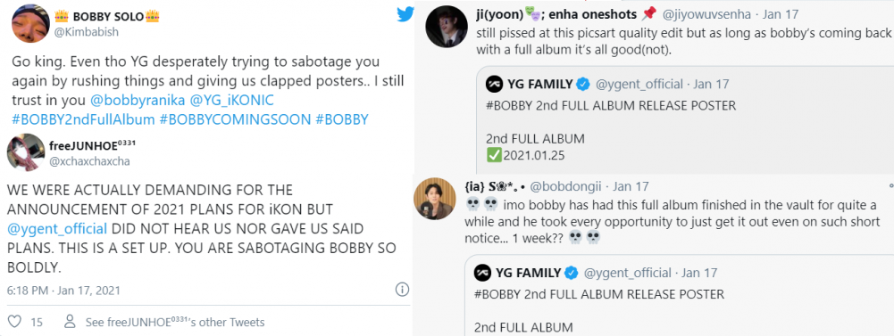 Фанаты говорят, что YG Entertainment снова саботирует альбом Bobby