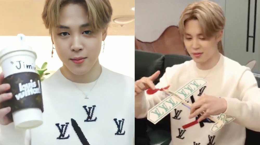 BTS's Jimin sells out the Louis Vuitton pullover he wore in an invitation  clip to LV's Men Fall-Winter 2021 Fashion Show proving his Top Idol Brand