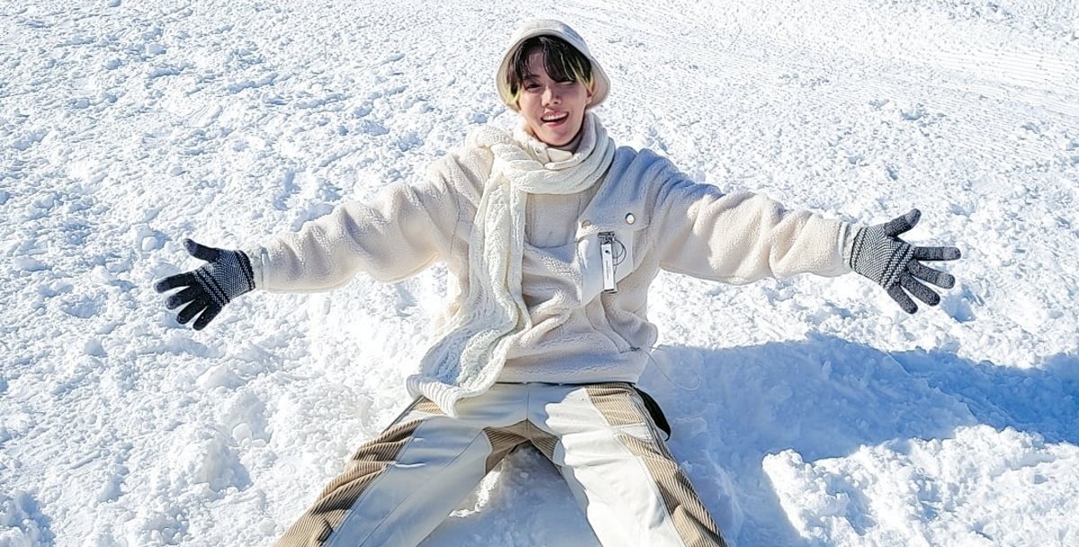Bts J Hope Treats Fans To Snowy Winter Photos Allkpop