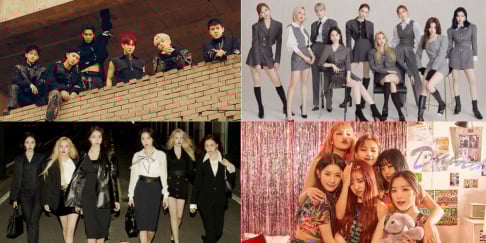 EXO, GFriend (Girlfriend), I-DLE, Gugudan, TWICE, WINNER