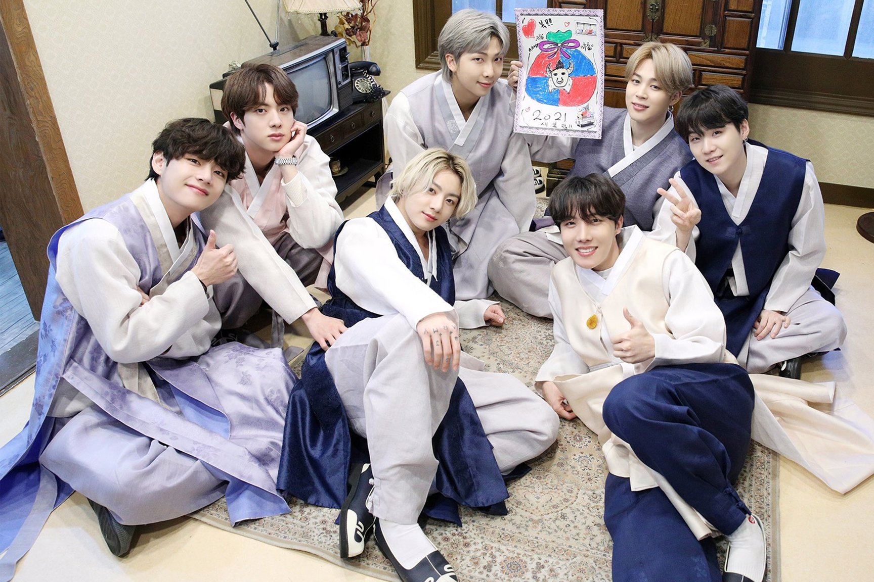 Fans are loving BTS's Hanbok in their Lunar New Year greeting video