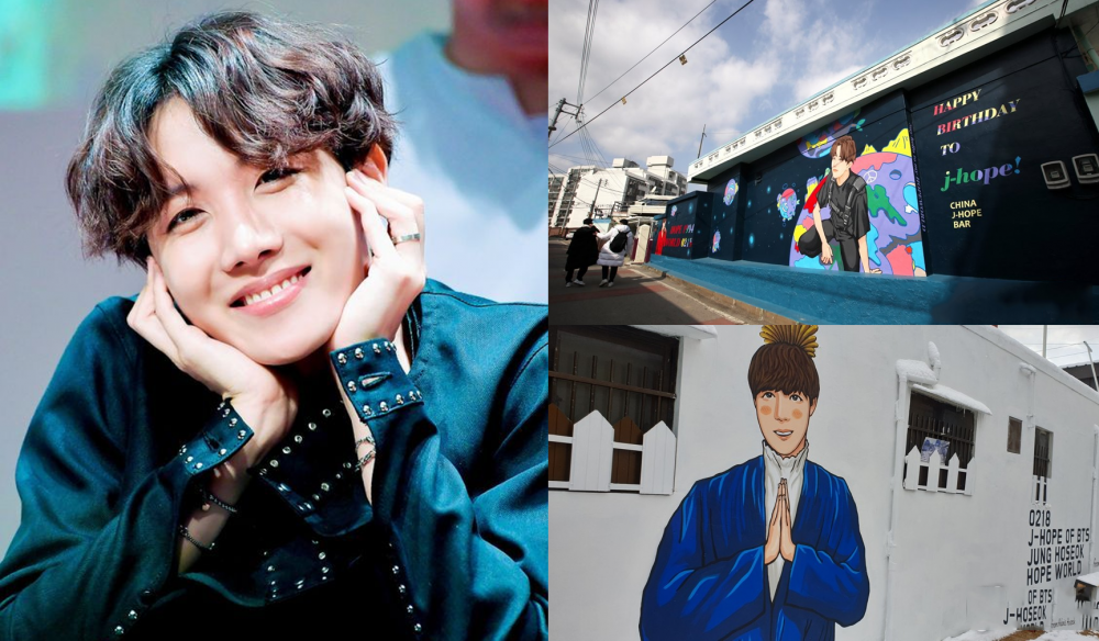 Bts S Chinese Fans Set Up Large Murals In Gwangju To Celebrate J Hope S Birthday Allkpop