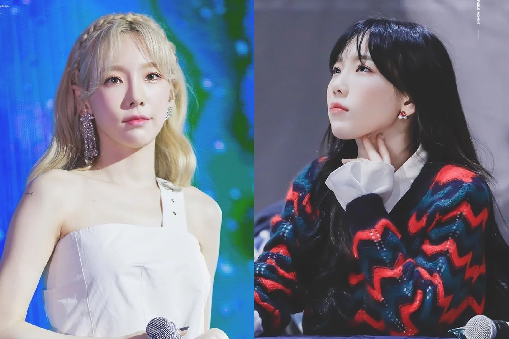 Black-haired Taeyeon vs. Blonde Taeyeon," Fans are still debating which hair  color looks best on Taeyeon | allkpop