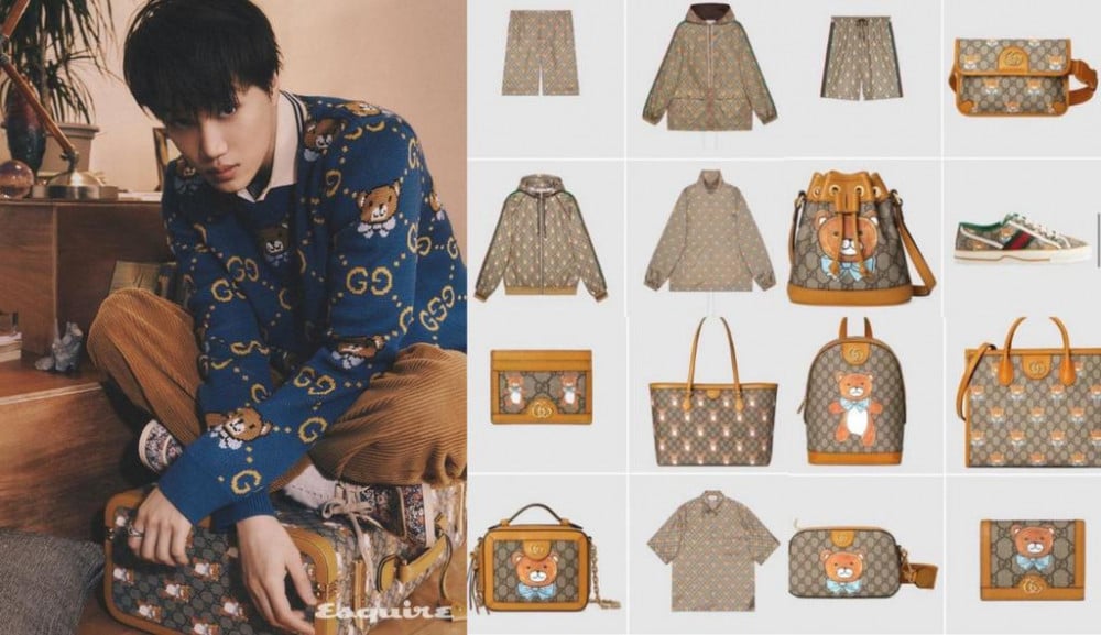 K-pop star KAI Models Key Looks from GUCCI ARIA Collection