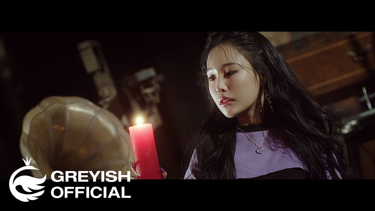 G-reyish's Hyeji plays with the dark arts in 'Blood Night' MV teaser | allkpop