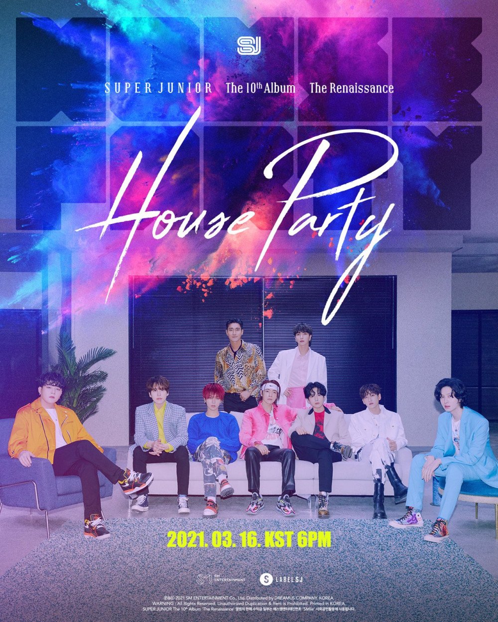 [Камбэк] Super Junior альбом "The Renaissance": музыкальный клип "House Party"