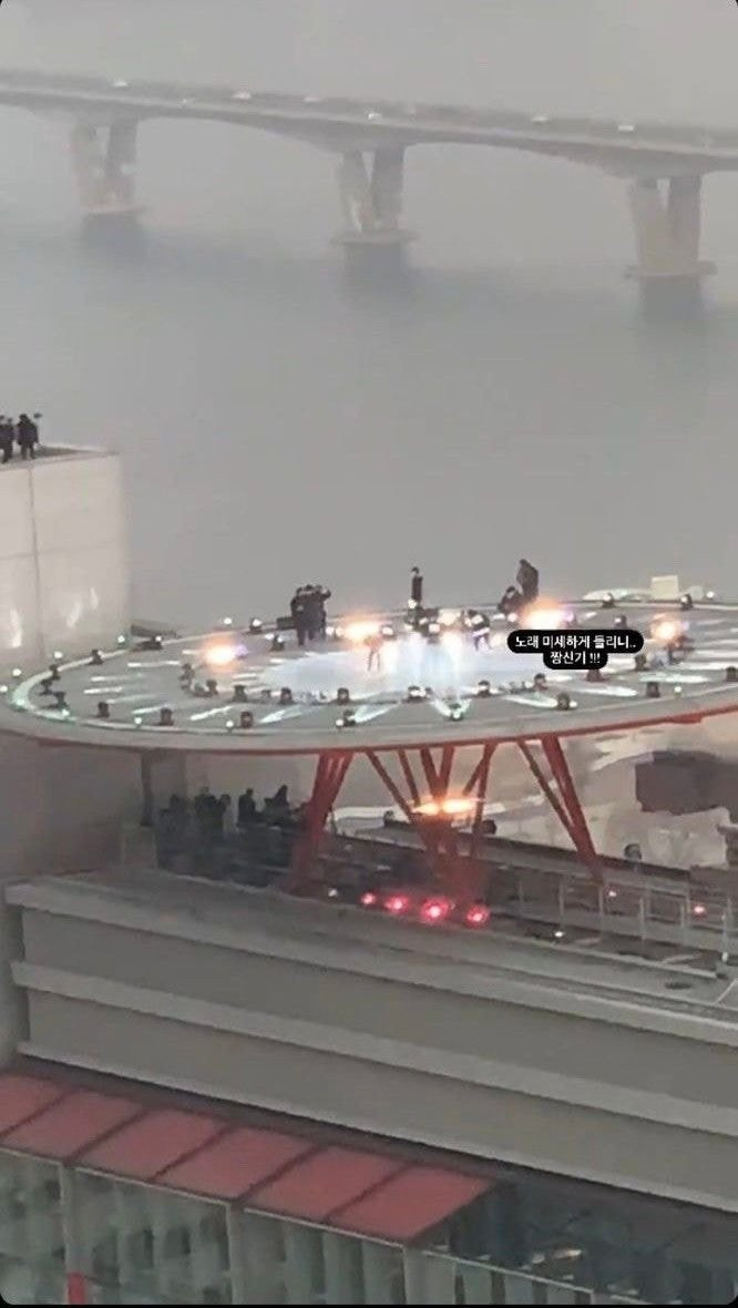BTS завершили предварительную запись выступления для церемонии вручения премии Grammy на крыше здания Ёидо