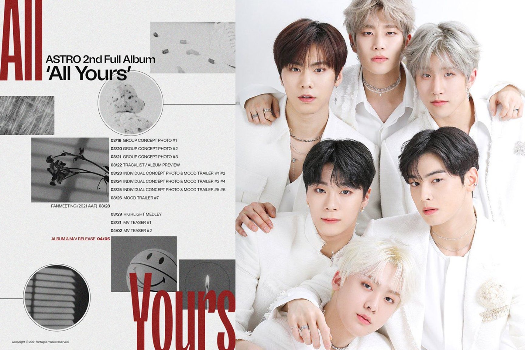 ASTRO unveils their comeback teaser schedule for their second full album 'All Yours' | allkpop
