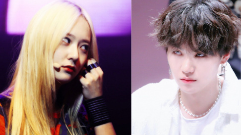 BTS, SUGA, Krystal, (G)I-DLE, Soyeon, MONSTA X, Jooheon, NU