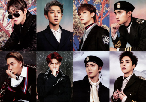 EXO, Sehun, Baekhyun, D.O., Kai, Chanyeol, Xiumin