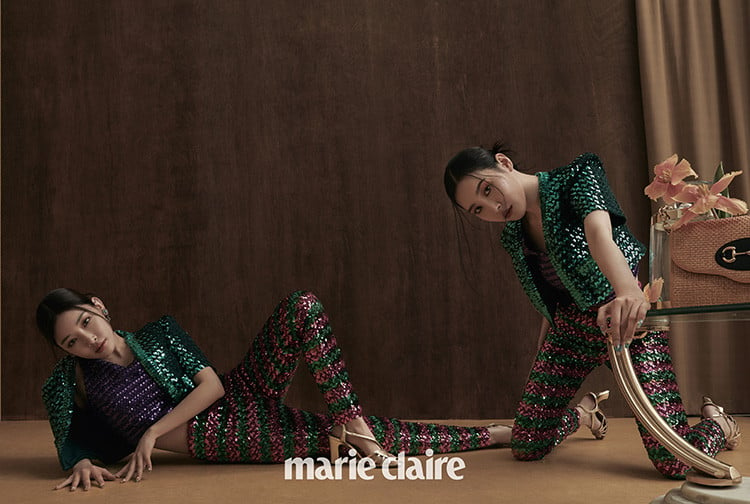 Ким Чонха и Сонми объединились для фотосесии в майском номере журнала Marie Claire Korea