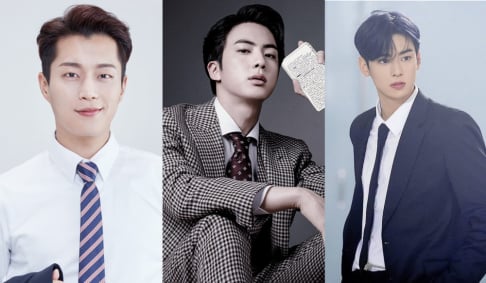ASTRO, Cha Eun Woo, BTS, Jin, EXO, Suho, Highlight, Doojoon, iKON, Chanwoo, NCT, Jaehyun, Seventeen, DK, SF9, Chani, SHINee, The Boyz, ZE:A, Im Si Wan (Siwan), Dongjun