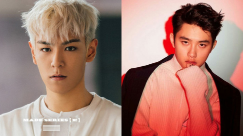 Big Bang, T.O.P, BTS, SUGA, EXO, Doh Kyung Soo (D.O.), Sohee, TWICE, Mina, Wonder Girls