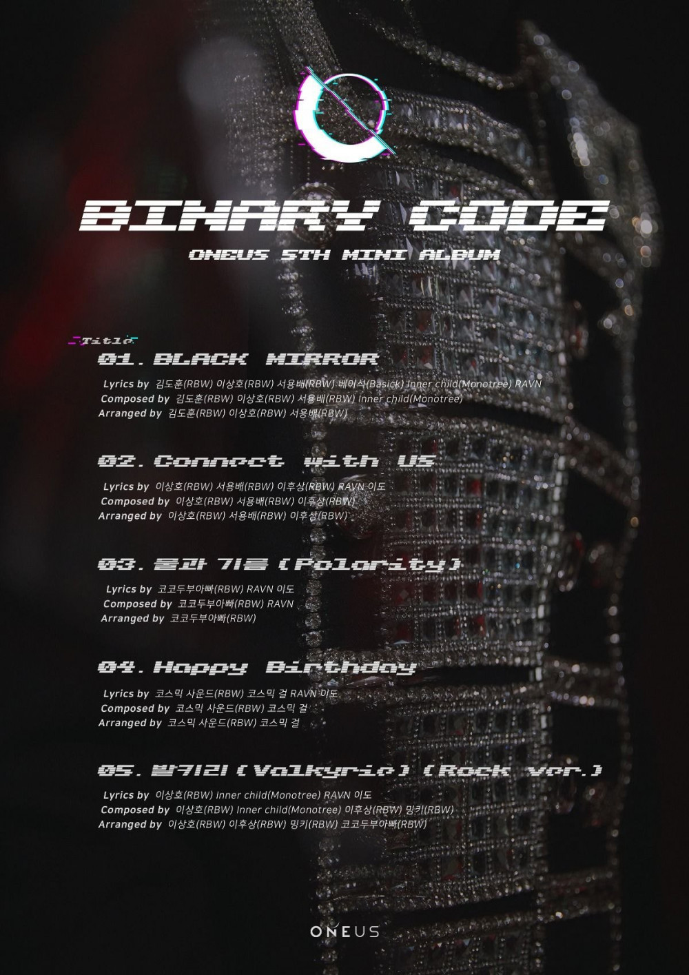 [Камбэк] ONEUS альбом "Binary Code": музыкальный клип "Black Mirror"