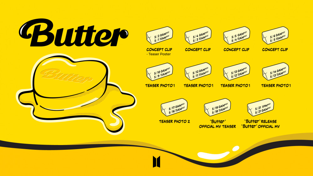 [Камбэк] BTS сингл "Butter": музыкальный клип "Butter" (Hotter Remix)