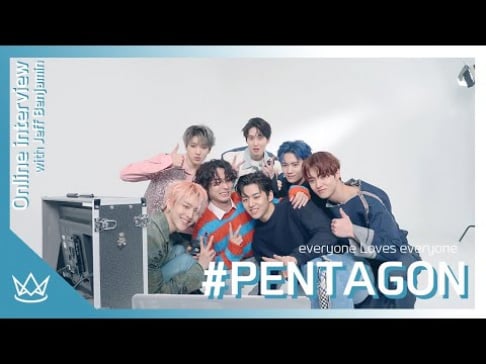 Pentagon, Hui, Jinho, Hongseok, Wooseok, Shinwon, Yeo One, Yan An, Yuto, Kino