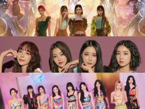 aespa, BLACKPINK, BB GIRLS (Brave Girls), ITZY, MAMAMOO, Oh My Girl, Red Velvet, Rocket Punch, STAYC, TWICE