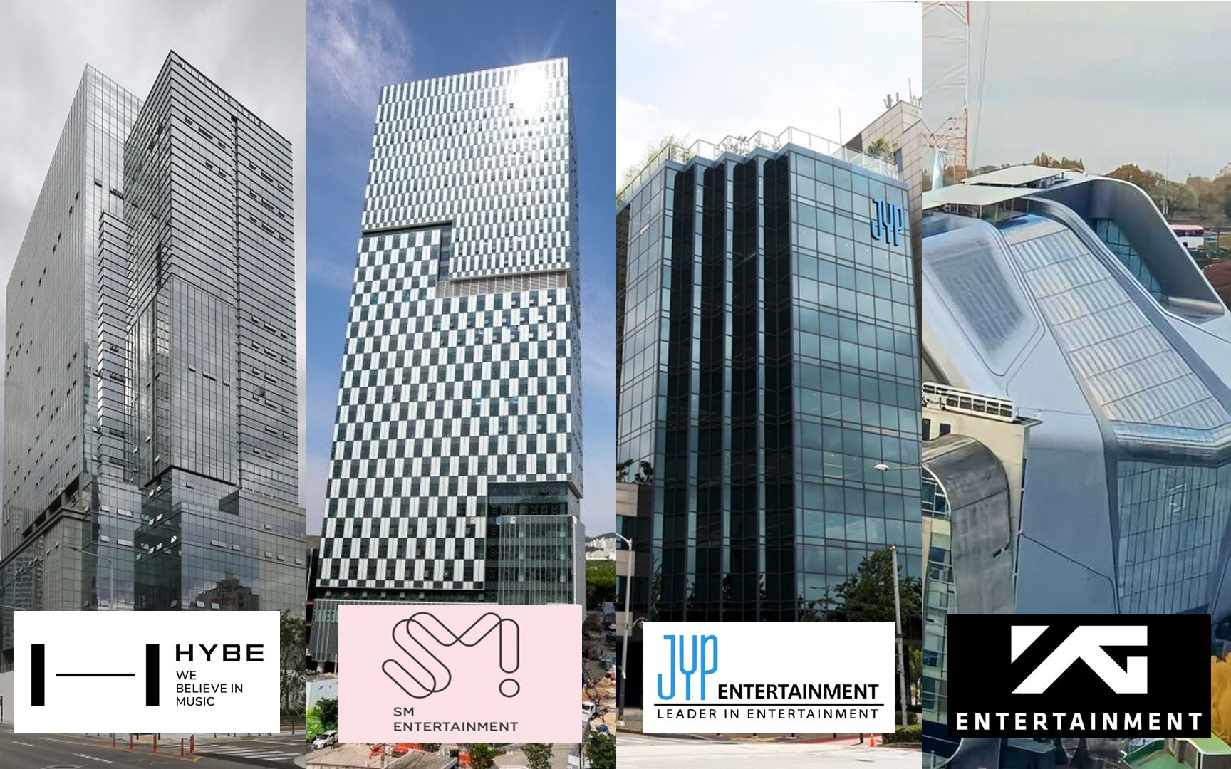 Netizens compare and select which entertainment agency building they