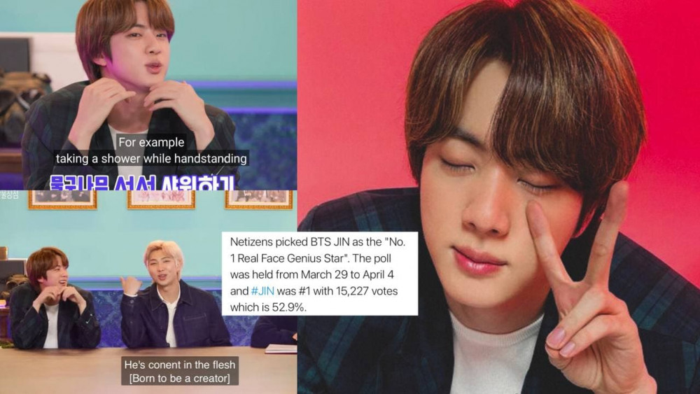 BTS's Jin has been selected as a 