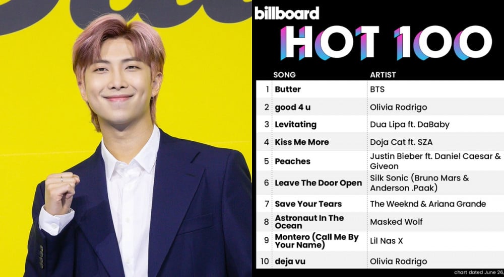 Нетизены интересуются личной прибылью RM после того, как «Butter» BTS четвертую неделю подряд занимает первое место в чарте Billboard «Hot 100»