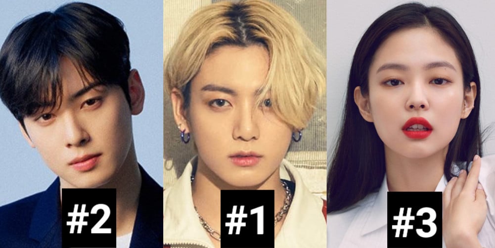 Согласно опросу, Чонгук из BTS, Ча Ын У из ASTRO и Дженни из BLACKPINK - самые любимые айдолы K-pop в Южной Корее за последние 3 года
