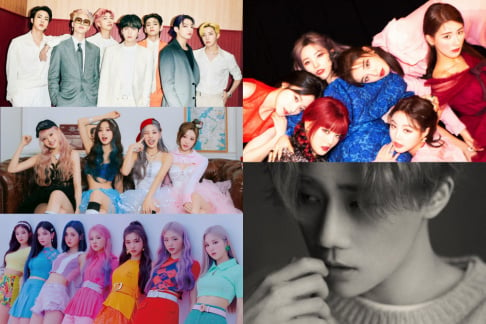 BTS, (G)I-DLE, Sunggyu, Lunarsolar, TRI.BE