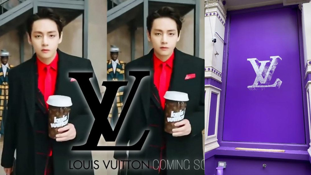 Fans absolutely delighted to finally see model Taehyung come to life as LV  goes purple