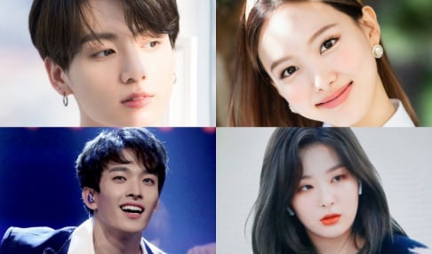 Rose, Jungkook, D.O., Haechan, Seulgi, DK, Nayeon, Jihyo