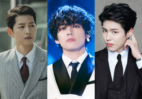 Cha Eun Woo, BTS, V, Gong Yoo, Hyun Bin, Kwak Dong Yeon, Lee Jong Suk, Park Bo Gum, Park Seo Joon, Song Joong Ki , Taecyeon