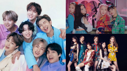 BLACKPINK, BTS, (G)I-DLE