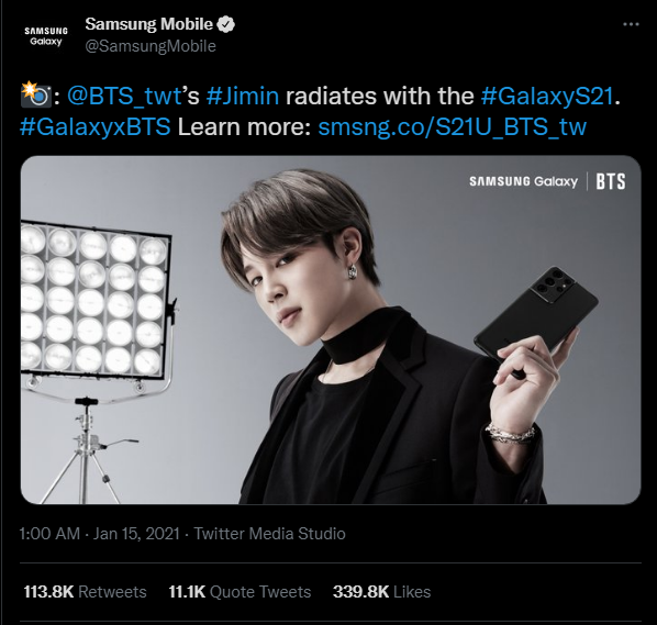 The power and impact of BTS's Jimin as a brand ambassador: Cases of  Samsung, Louis Vuitton, FILA, and Lorina