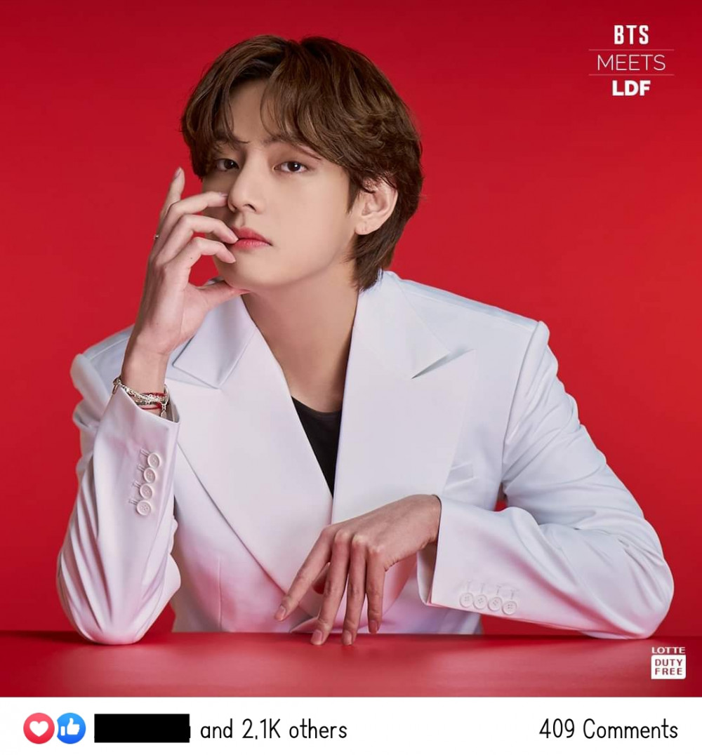 BTS's V is an advertising Blue Chip who owns the 