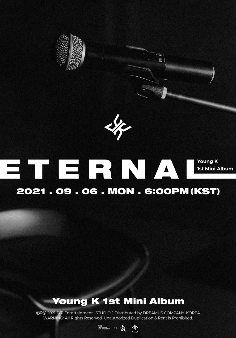 [Соло-дебют] Young K мини-альбом "Eternal": музыкальный клип "Goodnight, Dear" feat. Jukjae (лайв-версия)