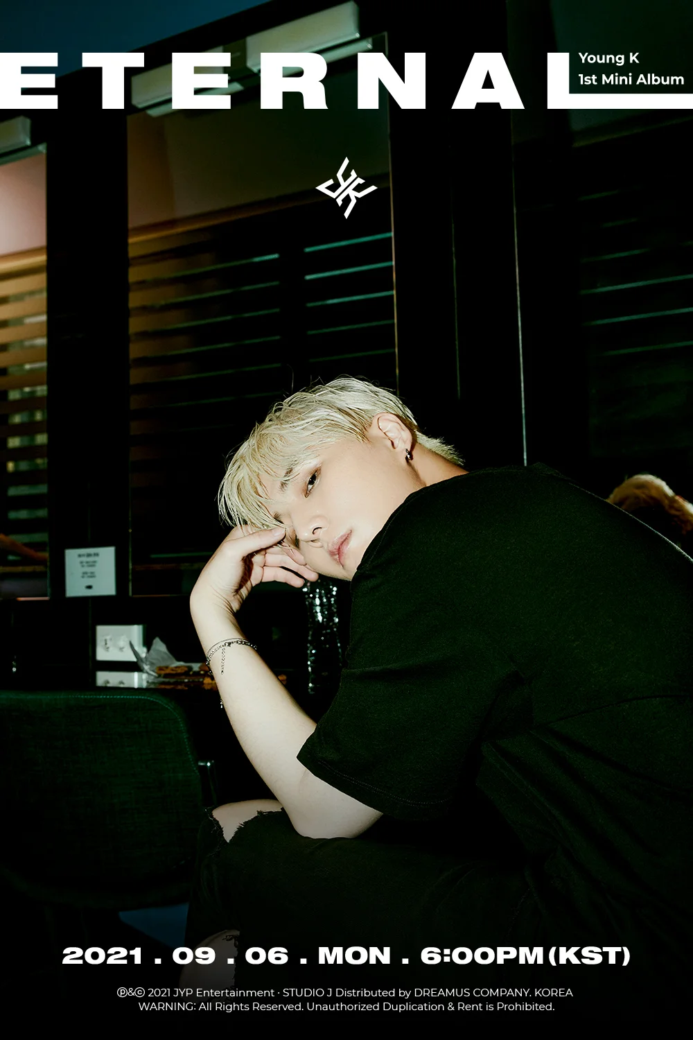 [Соло-дебют] Young K мини-альбом "Eternal": музыкальный клип "Goodnight, Dear" feat. Jukjae (лайв-версия)